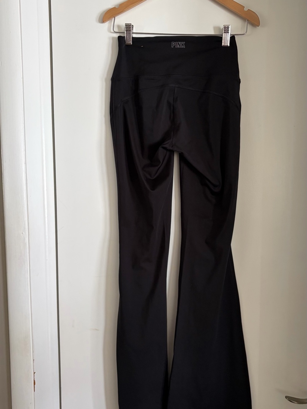 PINK Black High-Waist Flared Leggings